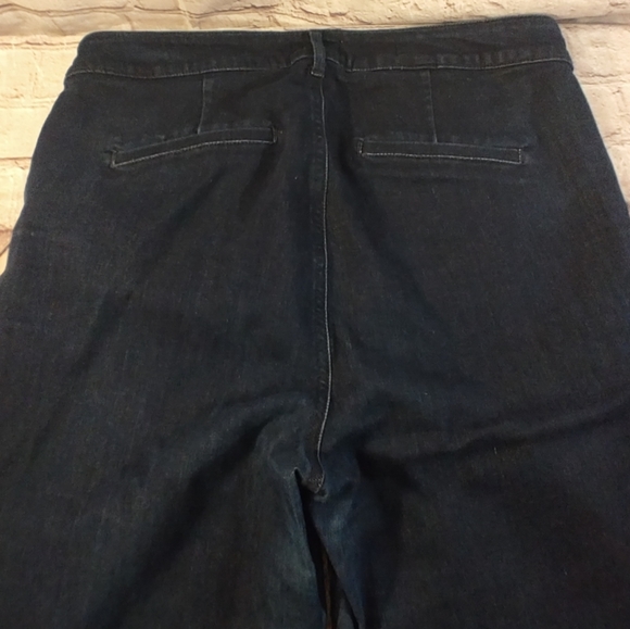 NYDJ Marilyn Straight Dark Denim Jeans 14WP Lift X Tuck Stretch Jeans - Picture 14 of 16